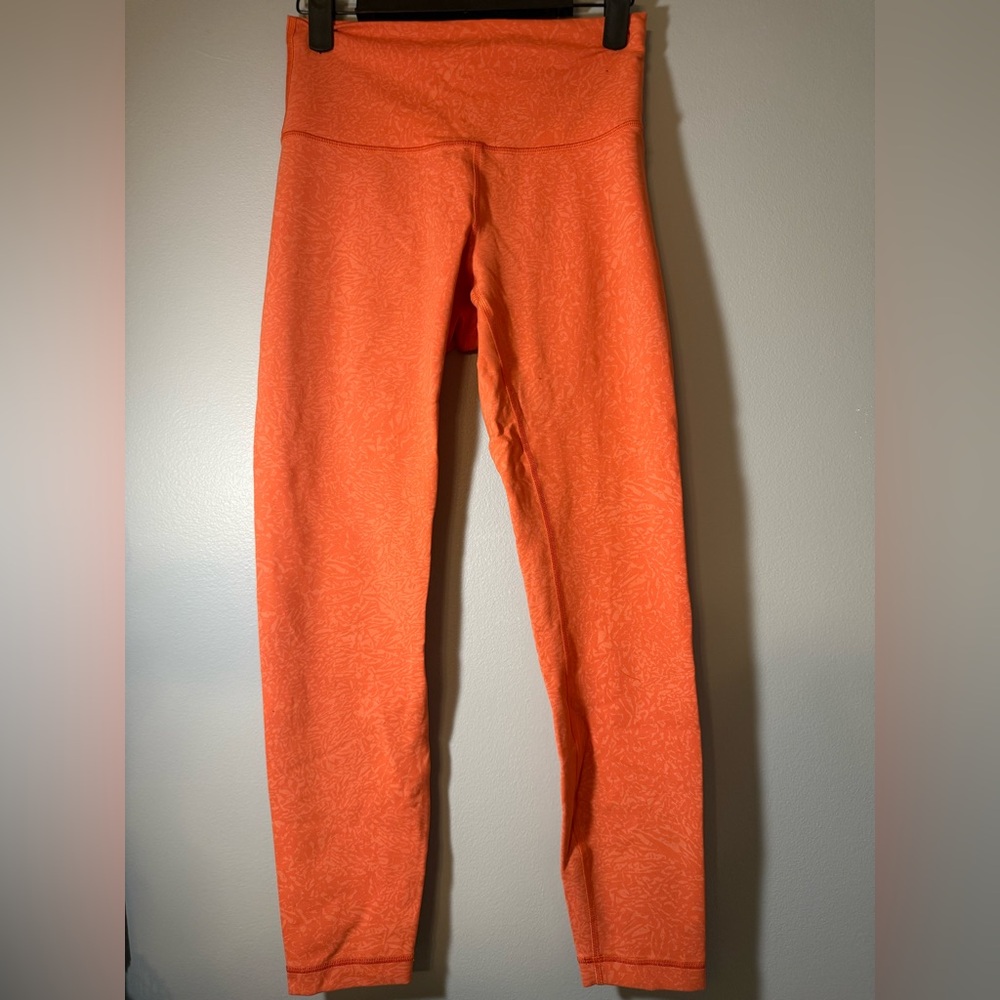 lululemon athletica Coral Orange Leggings